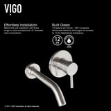 Olus Wall Mount Bathroom Faucet, WaterSense Certified, Brushed Nickel X1G1 - product image 3