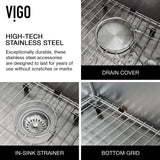 Oxford 1-Bowl Stainless Steel Apron Front Farmhouse Kitchen Sink with Accessories, 33-in J6K2 - product image 3