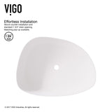 Peony Matte Stone Novelty Composite Vessel Bathroom Sink/Basin with Deep Bowl, White V7I9 - product image 4