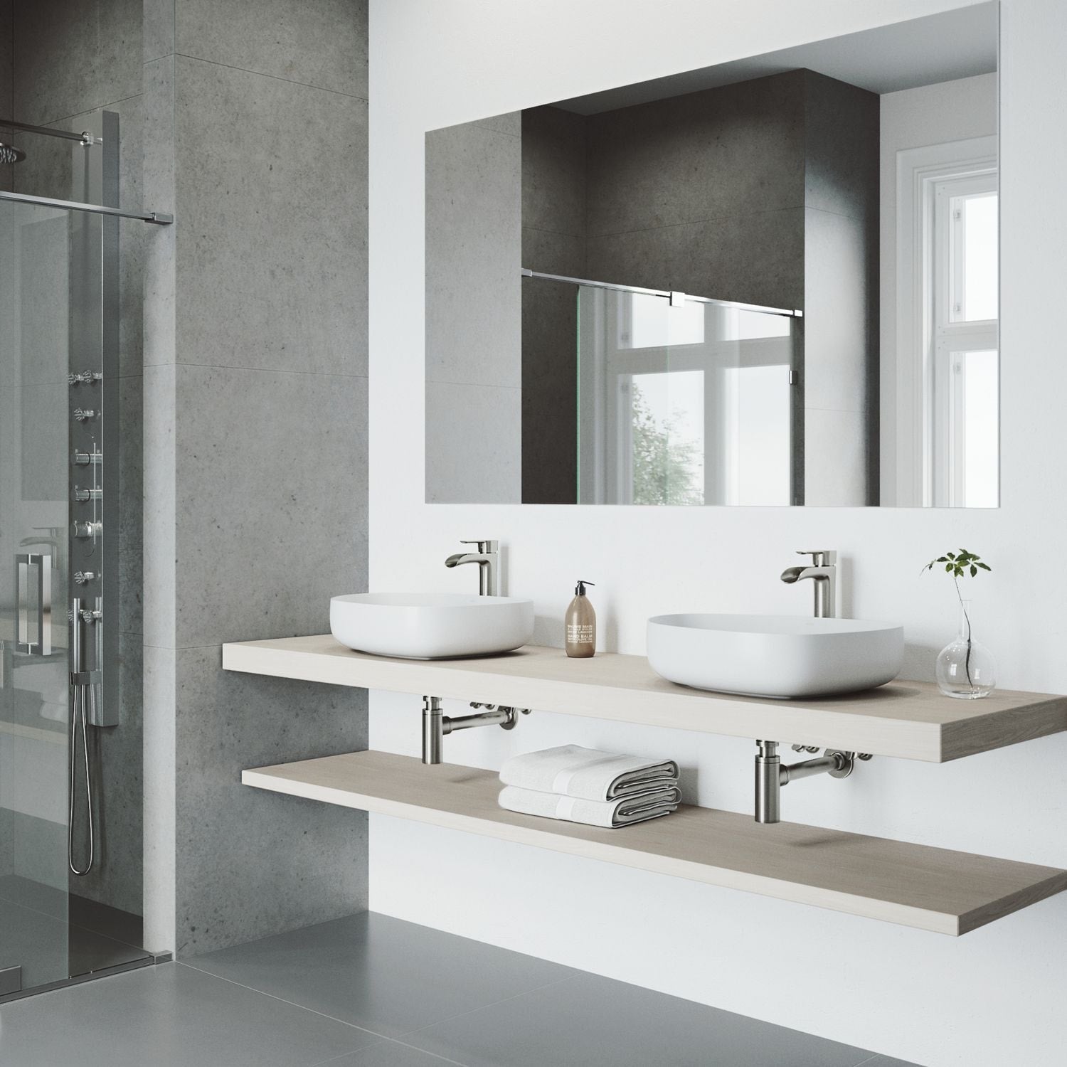 Peony Matte Stone Novelty Composite Vessel Bathroom Sink/Basin with Deep Bowl, White N9C2 - product image 8