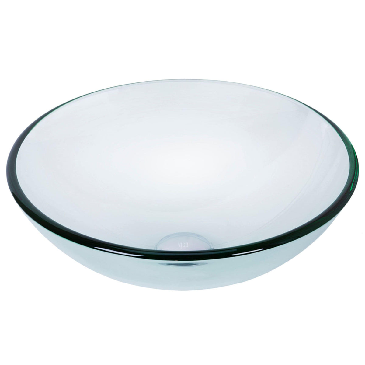 Round Glass Vessel Bathroom Sink/Basin with Repellent Seal Coating, Crystalline L6P1 - product image 1