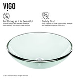 Round Glass Vessel Bathroom Sink/Basin with Repellent Seal Coating, Crystalline L6P1 - product image 5