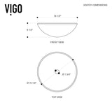 Round Glass Vessel Bathroom Sink/Basin with Repellent Seal Coating, Crystalline L6P1 - product image 8