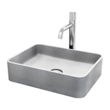 Segovia Gothic ConcretoStone Grey Bathroom Sink/Basin Set with Apollo Faucet and Rectangular Vessel P5B1 - product image 1