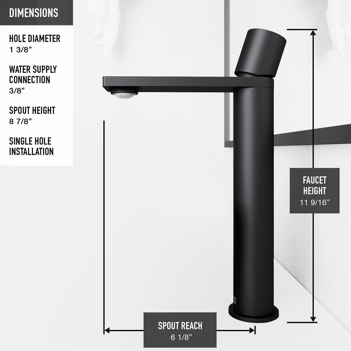 Sottile MatteShell Amber Bathroom Sink/Basin Set with Gotham Faucet and Glass Vessel M7Q6 - product image 5
