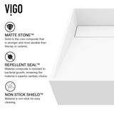Starr Modern MatteStone 15x15-in Deep White Bathroom Sink/Basin with Square Vessel B4Z2 - product image 5