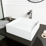 Starr Modern MatteStone 15x15-in Deep White Bathroom Sink/Basin with Square Vessel B4Z2 - product image 7