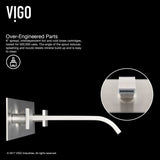 Titus Wall Mount Dual Handle Bathroom Sink Faucet, Eco-Friendly 1.2 GPM Flow Rate, Brushed Nickel D7X1 - product image 5