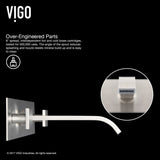 Titus Wall Mount Dual Handle Bathroom Sink Faucet, Eco-Friendly 1.2 GPM Flow Rate, Brushed Nickel D7X1 - product image 7