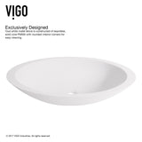 Wisteria Matte Stone Circular Vessel Bathroom Sink/Basin with Deep Bowl, White J5V1 - product image 4
