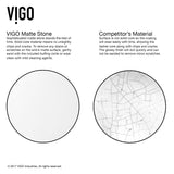 Wisteria Matte Stone Circular Vessel Bathroom Sink/Basin with Deep Bowl, White J5V1 - product image 5