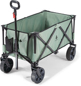 Outdoor Collapsible Folding Utility Adventure Hauler Wagon with Carry Bag, 225-lb Capacity, Sea Foam B3N9 - product image 1