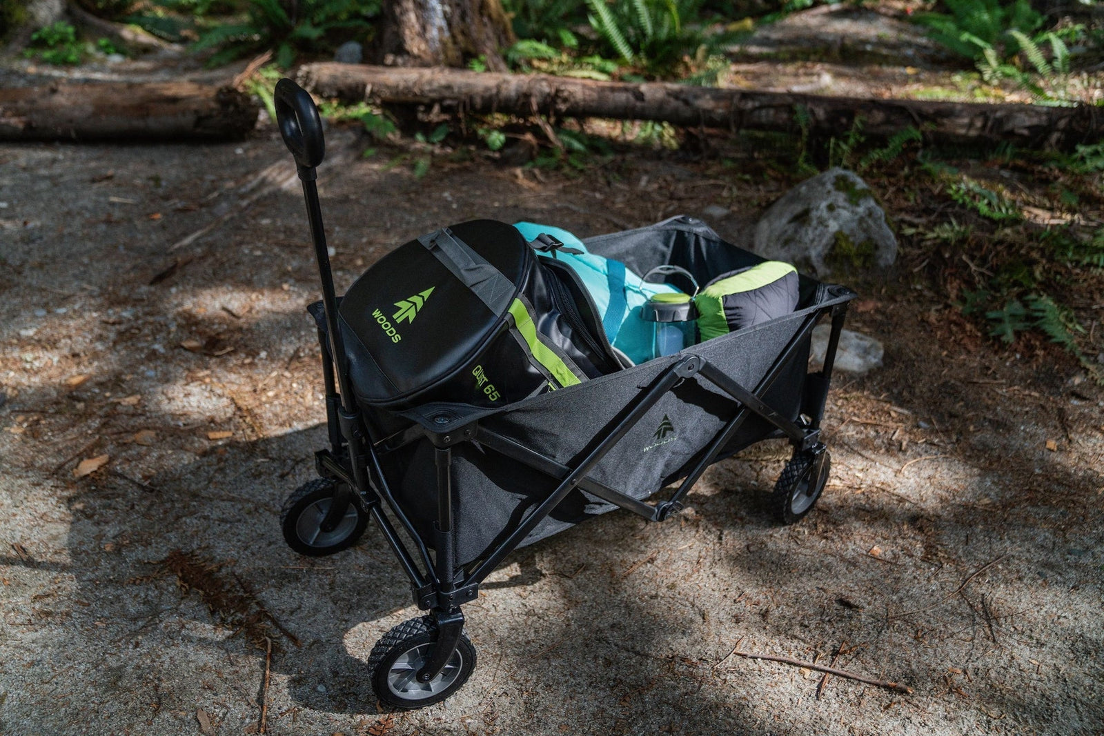 Outdoor Collapsible Folding Utility Standard Wagon & Carry Bag, 150 lb Capacity, Black C3V1 - product image 4
