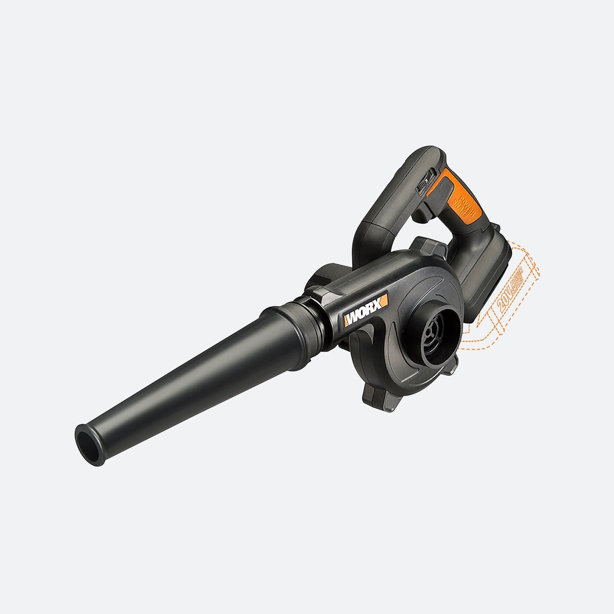 Cordless 3-Speed Jobsite Blower, 160-mph (Tool Only) U6W6 - product image 4