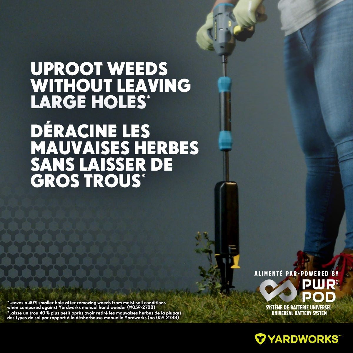 20V Cordless Lawn Weeder, with PWR POD 2.0Ah Battery and Charger R5X7 - product image 7