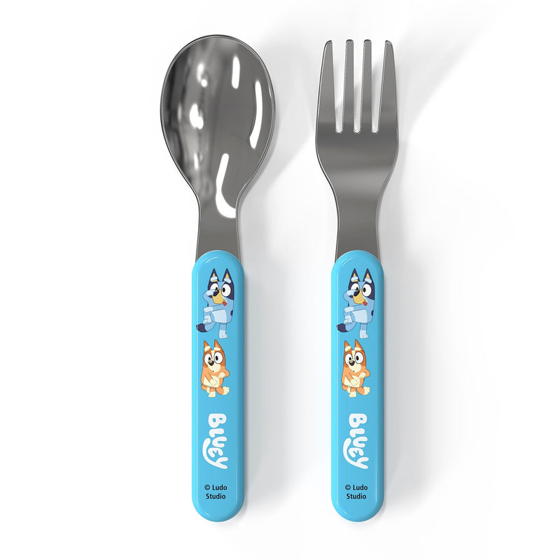 Bluey Flatware Set with Fork & Spoon, 2-Pc B2S0
