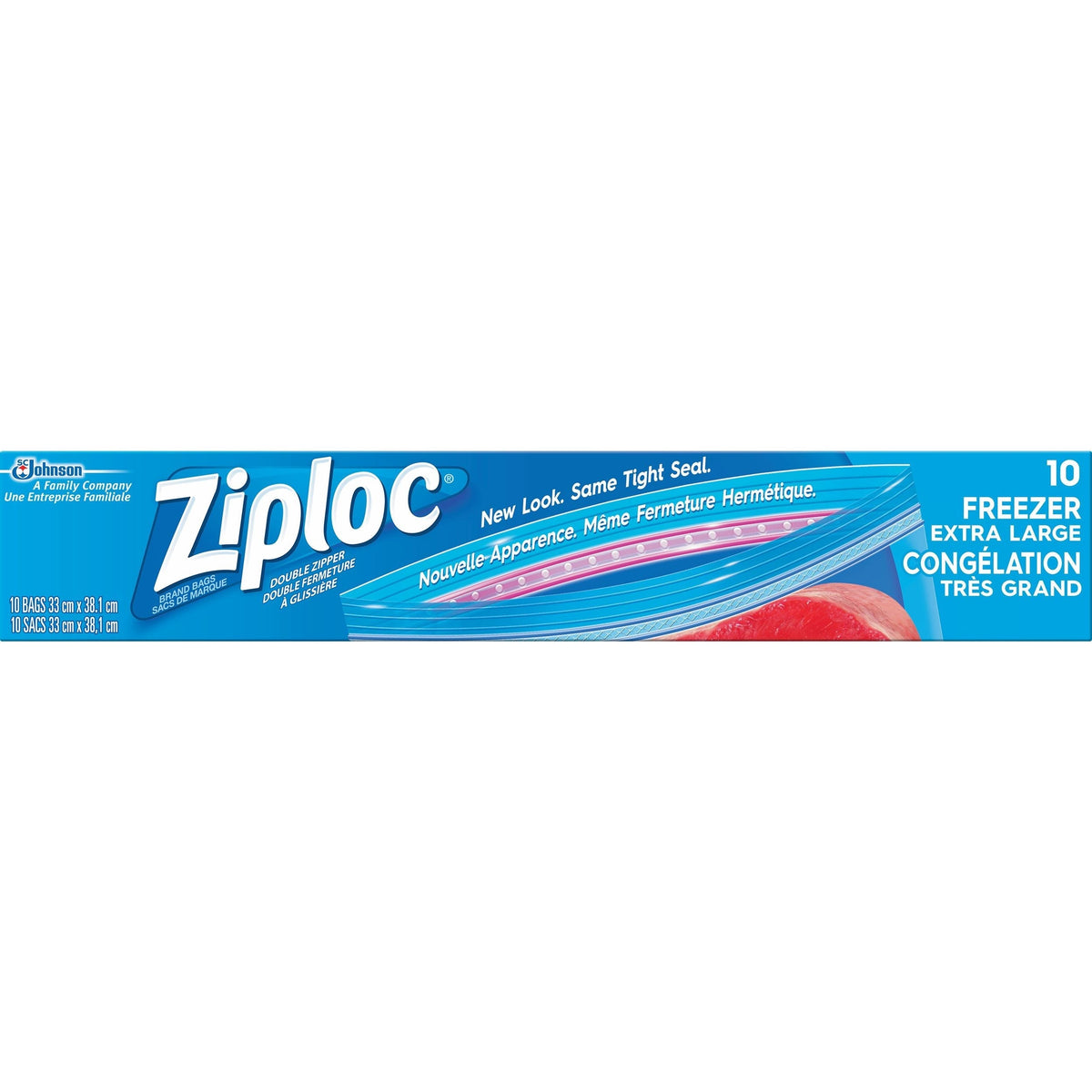 Extra Large Freezer Plastic Bags, 5.5-L, 10-pk R5U7 - product image 4