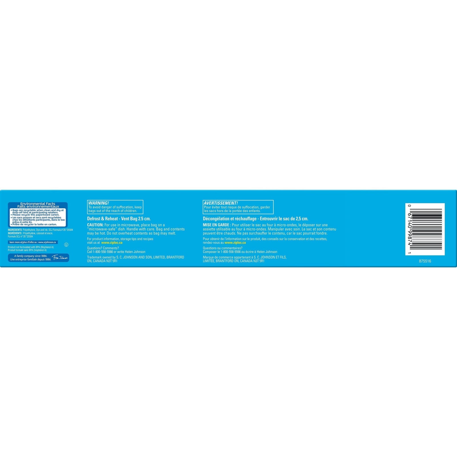 Extra Large Freezer Plastic Bags, 5.5-L, 10-pk R5U7 - product image 6