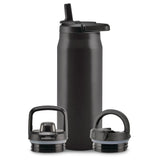 Core Vacuum Insulated Stainless Steel Bottle, 32-oz, Black, with Multi Lid F0I0 - product image 1