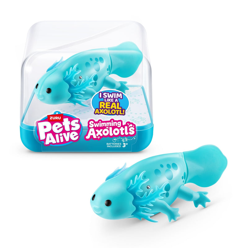 Pets Alive Realsitic Swimming Axolotl for Ages 3+ P7D6